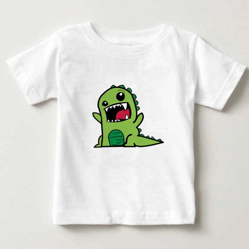 

New Summer Boys T shirt Dinosaur cartoon Tees Monster Children's Clothing Tshirt boys tops 2018 kid t shirts for girl's Clothes