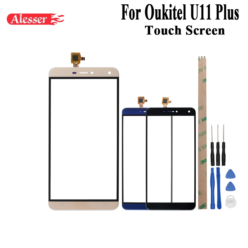 

Alesser For Oukitel U11 Plus Touch Screen Perfect Repair Parts Touch Panel +Tools And Adhesive For Oukitel U11 Plus Touch Screen