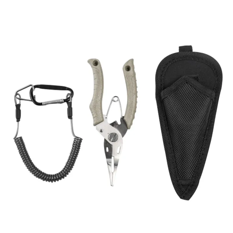 

fishing pliers Stainless Steel Multifunctional portable Remover Fishing Cut Line Grip Comfortable Ring Pliers multi tool