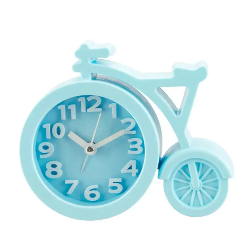 Настольные будильники, яркие цвета, мини бесшумные детские Студенческие часы, велосипедные - Цвет: 5