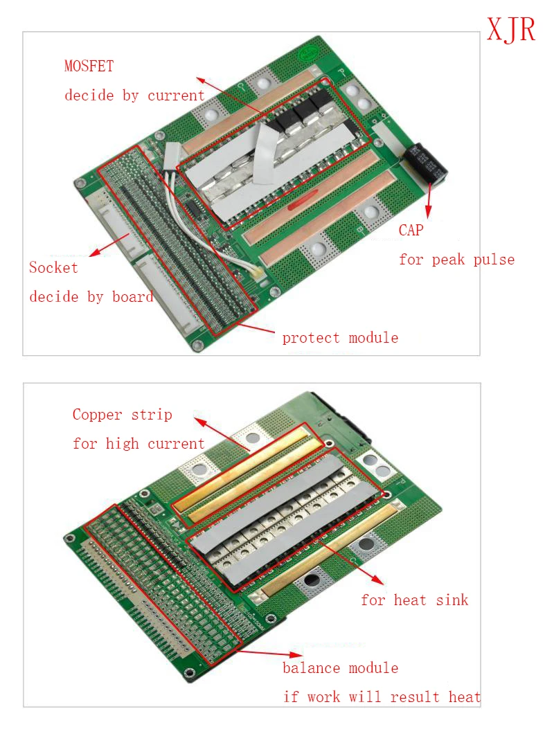 4S 120A версия D LiFePO4 BMS/PCM/PCB плата защиты батареи для 4 упаковок 18650 батареи ячейки w/баланс w/темп