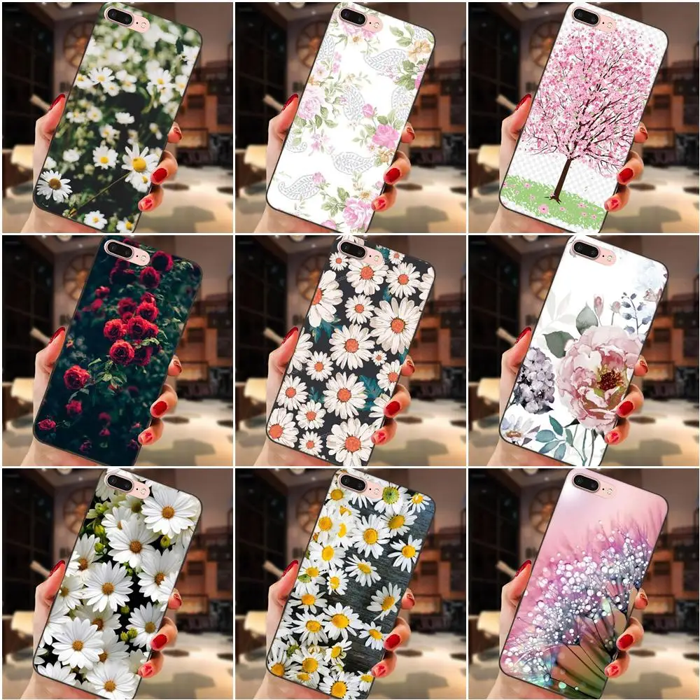 

For Galaxy C5 C7 J1 J2 J3 J330 J5 J6 J7 J730 2017 Ace Core Duo Max Mini Plus Prime Pro TPU New Style Flower Cherry Rose Daisy