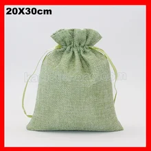 100 шт./лот размер 20x30 см большой джут льняной мешок подарок