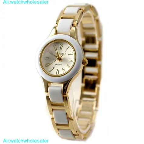 FW718G New NATURAL Round Gold Tone Dial Ladies Women Designer Bracelet Watch