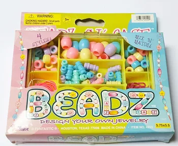 

DIY Bead Box Jewelry Instruction on Box Bracelet Girl Kids Princess Home Craft Birthday Party Favor Gift Loot Gift Novelty Prize