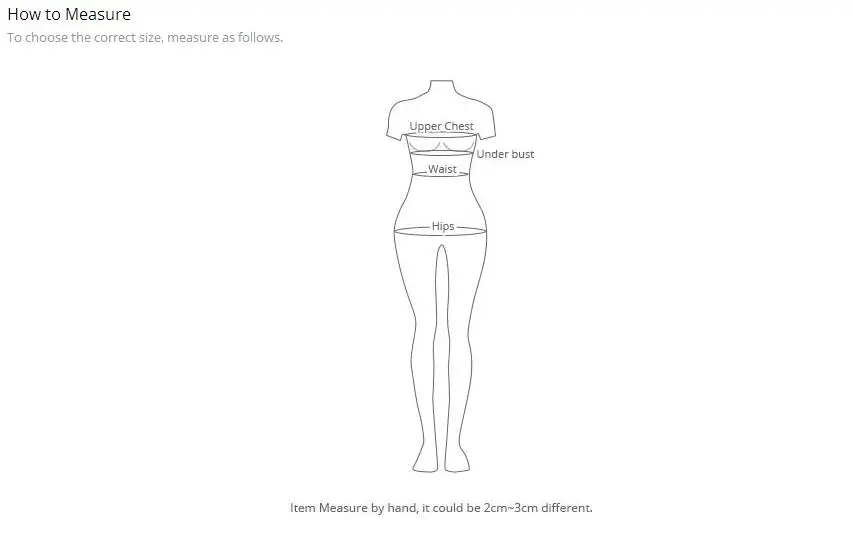 size info