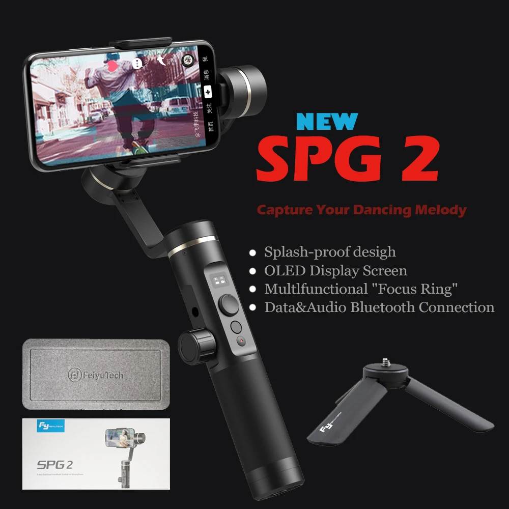  FeiyuTech New SPG2 3-Axis Handheld Stabilizer Gimbal for Smartphone iphone X 8 7 OPPO Samsung Note 