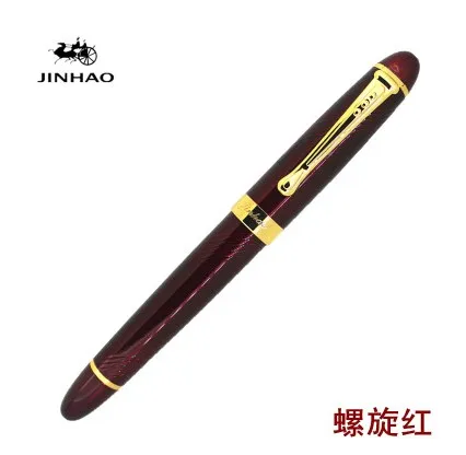 Jinhao X450 классика толстый корпус 1,0 мм изгиб перо каллиграфическая ручка высокого качества металлическая авторучка Роскошные чернила подарочные ручки для письма - Цвет: 09