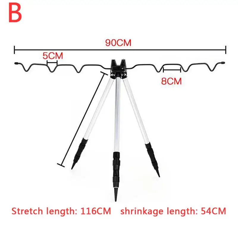 Держатель для рыболовной снасти, держатель для морского леща, подставка для удочки, принадлежности для рыбалки, штатив - Цвет: B