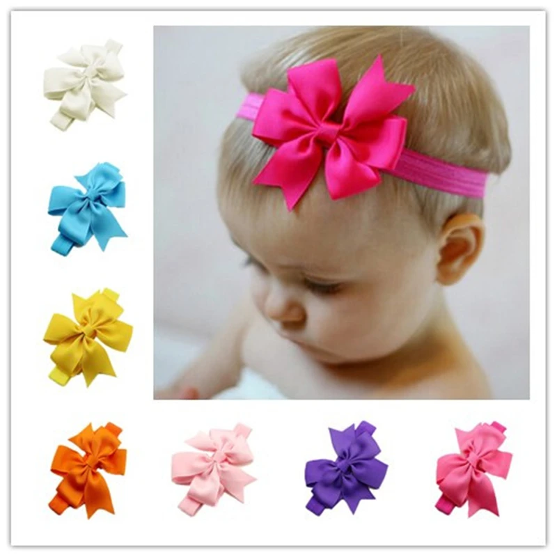 

baby girl Kid Girl Baby Toddler Infant Bow Headband Hair Bow Band Casual Hair Accessories Head Wraps Accessories bandeau bow Big