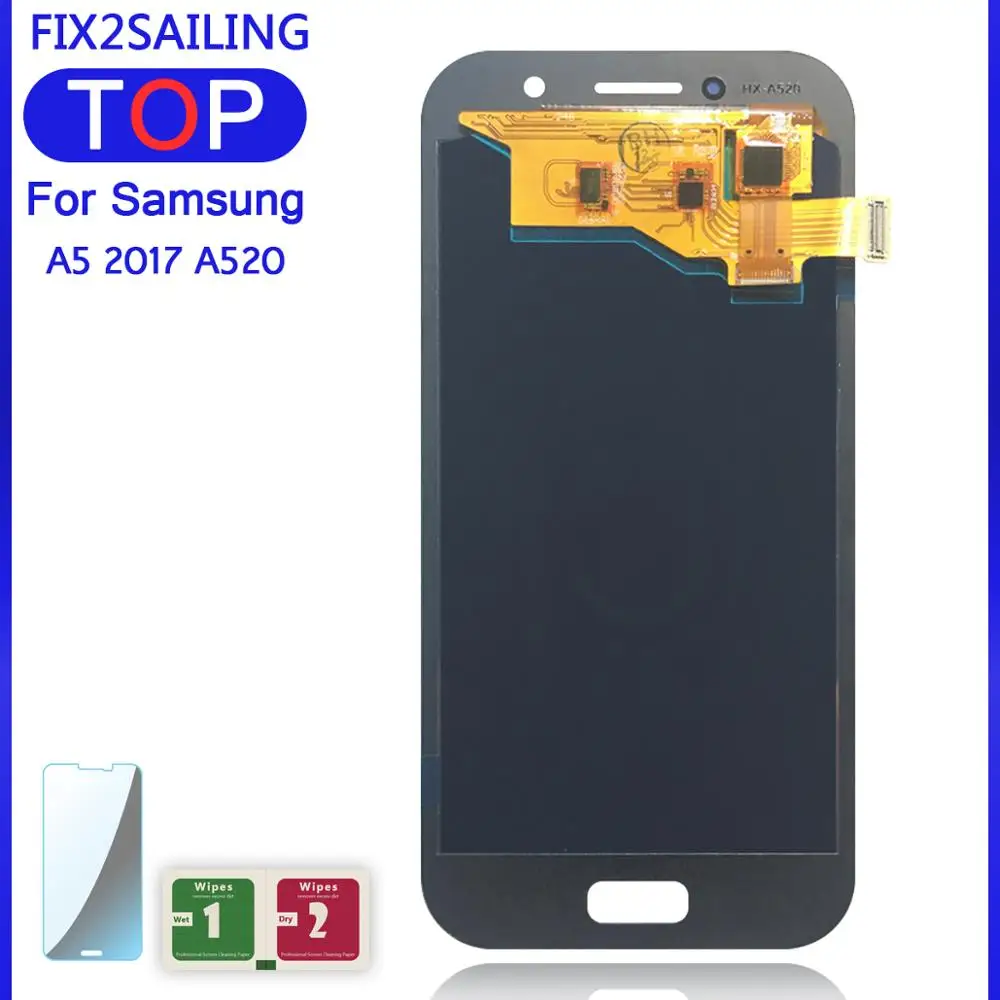 ЖК дисплей A5 Для Samsung Galaxy 2017 A520 A520F A520DS Super AMOLED 100% протестированный рабочий