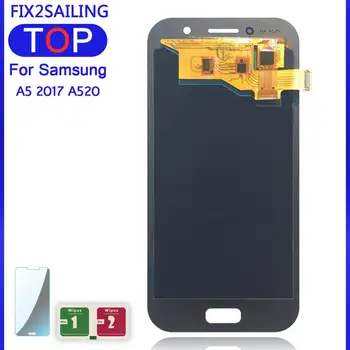 

Lcds A5 For Samsung Galaxy A5 2017 A520 A520F A520DS LCD Display Super AMOLED 100% Tested Working Touch Screen Assembly