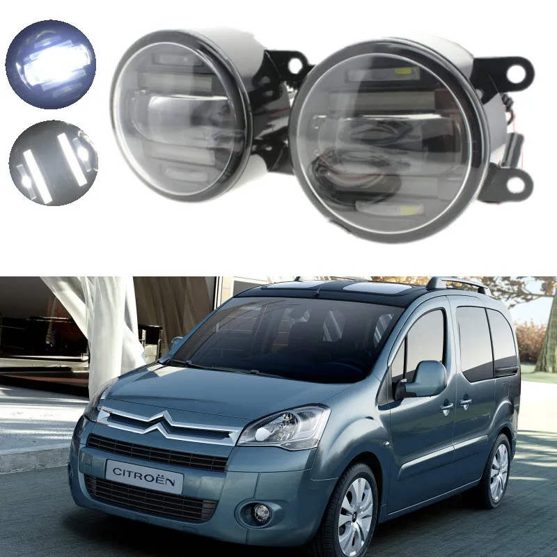 Для Citroen Berlingo B9 FL 2012 2017 2в1 DRL дневные ходовые огни 18 Вт светящиеся линзы