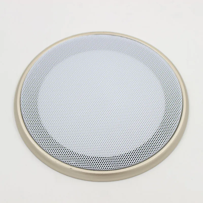 One Pair 5.25&quot Gold Speaker Grille Protection Cover 169mm White frame High Quality Car Metal | Автомобили и мотоциклы