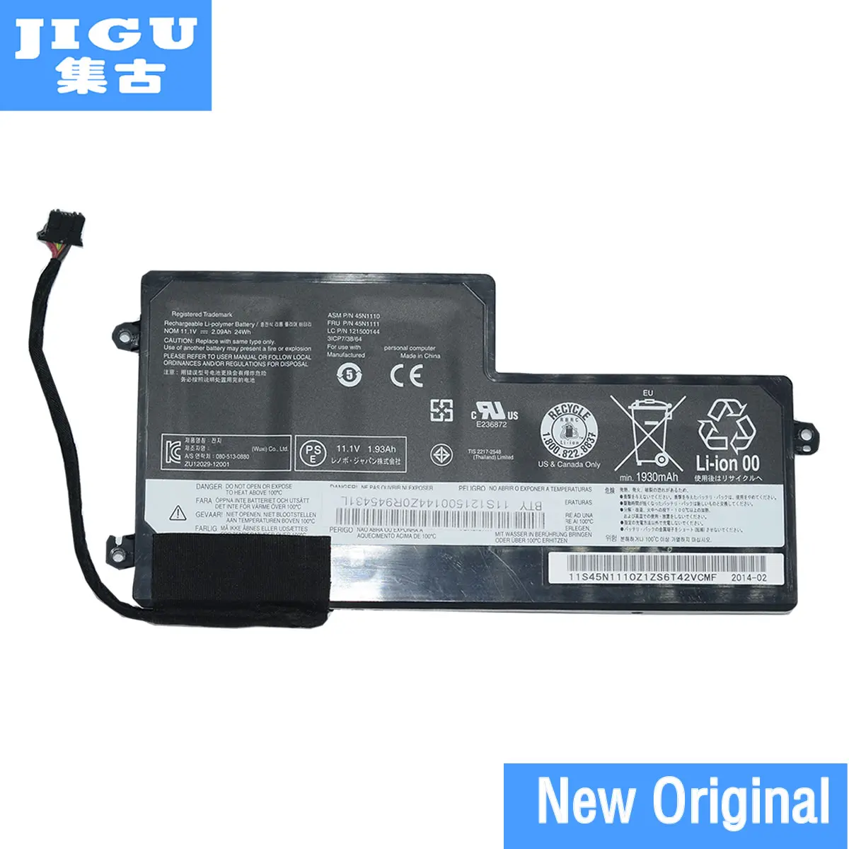 Оригинальный аккумулятор JIGU 45N1108 45N1109 45N1110 45N1111 для ноутбука Lenovo ThinkPad X230s K2450 S440 S540