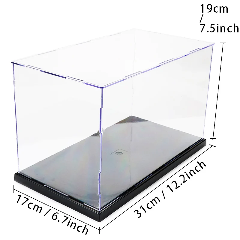  Acrylic Assembly Transparent Display Case Model Building Kits Toy Anime Action Figure Military Sold