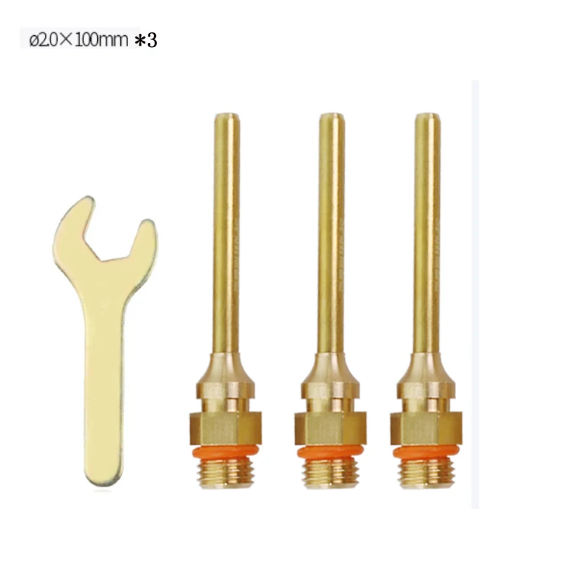 Hot Melt Glue Gun Nozzle Long Nozzle Copper For 40W 60W 80W 100W 150W 2.0x100mm 2.0x70mm 2.0x50mm 3.0x38.5mm 2.0x32mm