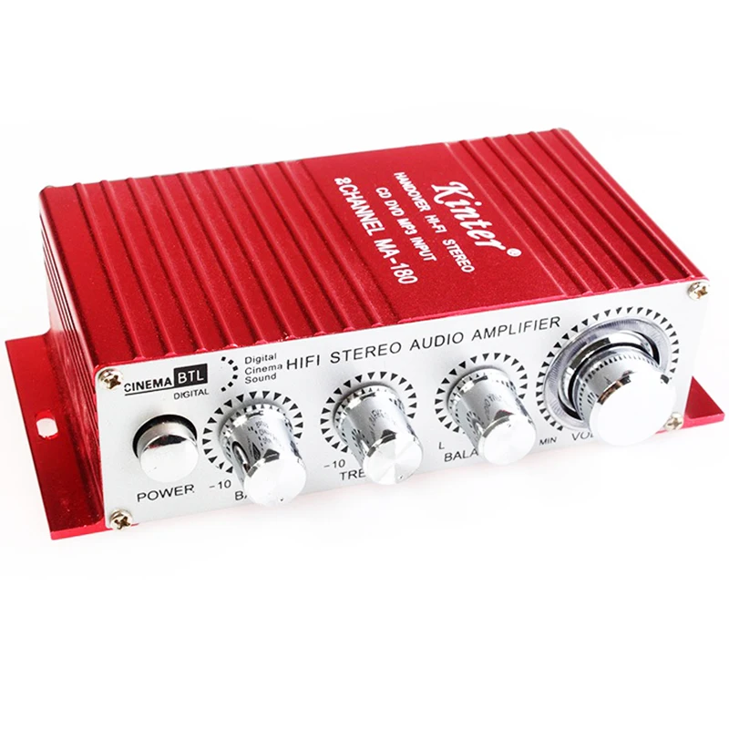 Цифровой USB стерео аудио усилитель мощности DC 12 В Hi Fi мини звуковой режим авто