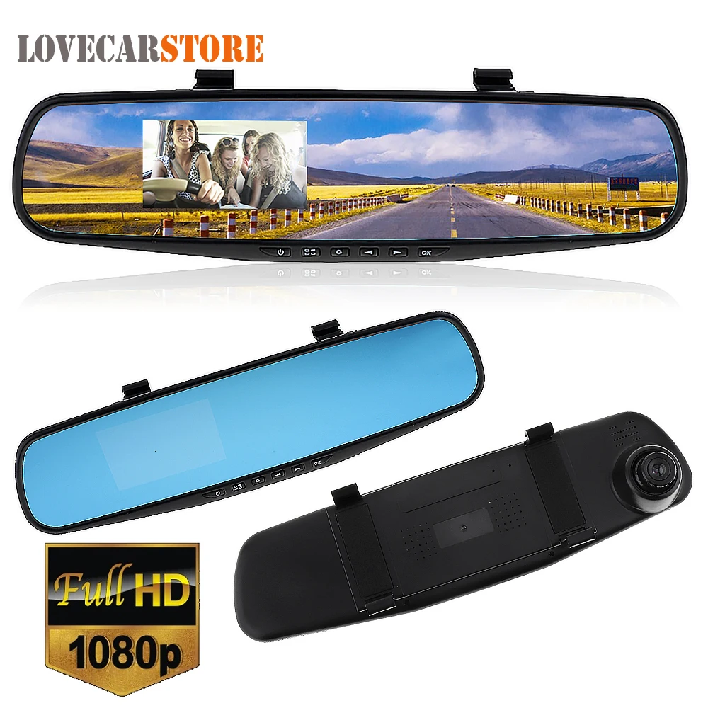 Kaufen 2,7 zoll Full HD 1080 p LCD Auto DVR Kamera Dash Cam Video Recorder G sensor Bewegungserkennung Rück spiegel Auto Fahrzeug DVR