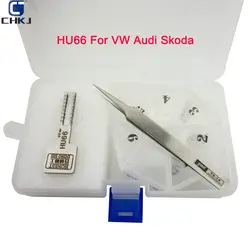 CHKJ автомобильные брелоки HU66 100% Подлинная честная для Volkswagen Audi SKODA авто ключ дублирование Бесплатная доставка