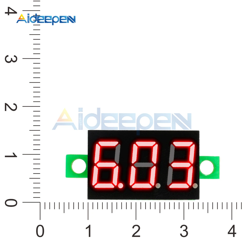 DC 0-30 в 0,36 дюйма Мини цифровой вольтметр измеритель напряжения красный светодиодный экран электронные запчасти аксессуары Цифровой вольтметр