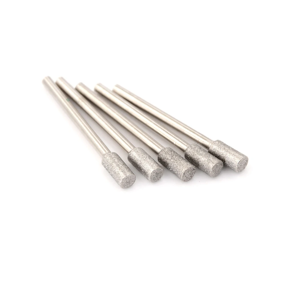 5PCS Diamond Chainsaw Sharpener Burr Stone File Chain Saw Sharpening 3/5/10/45mm