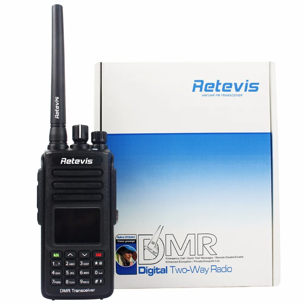 Retevis RT8 DMR цифровое радио(gps) Walkie Talkie 5 Вт 1000CH UHF(или VHF) IP67 водонепроницаемый пылезащитный радиоприемопередатчик+ кабель