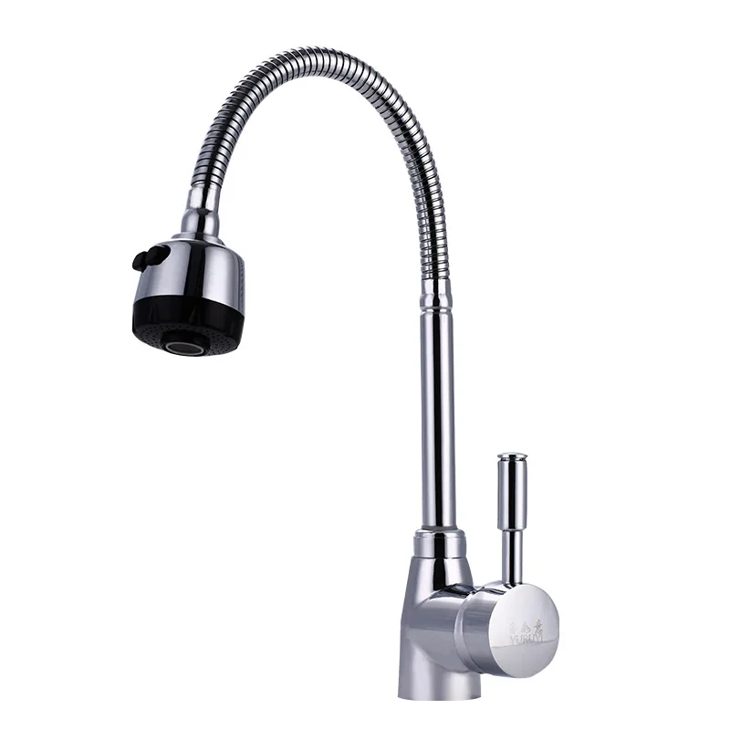 

JOOE 360 degree swivel Flexible kitchen faucet  Alloy Chrome Hot and Clod water mixer tap Deck Mounted sink torneira de cozinha