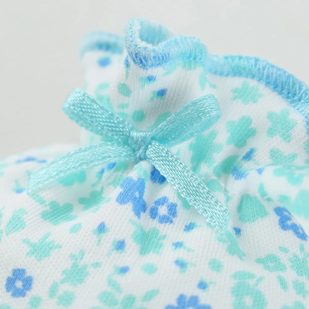 COBROO детские варежки и носки наборы хлопок цветочные защитные варежки для новорожденных 0-12 месяцев