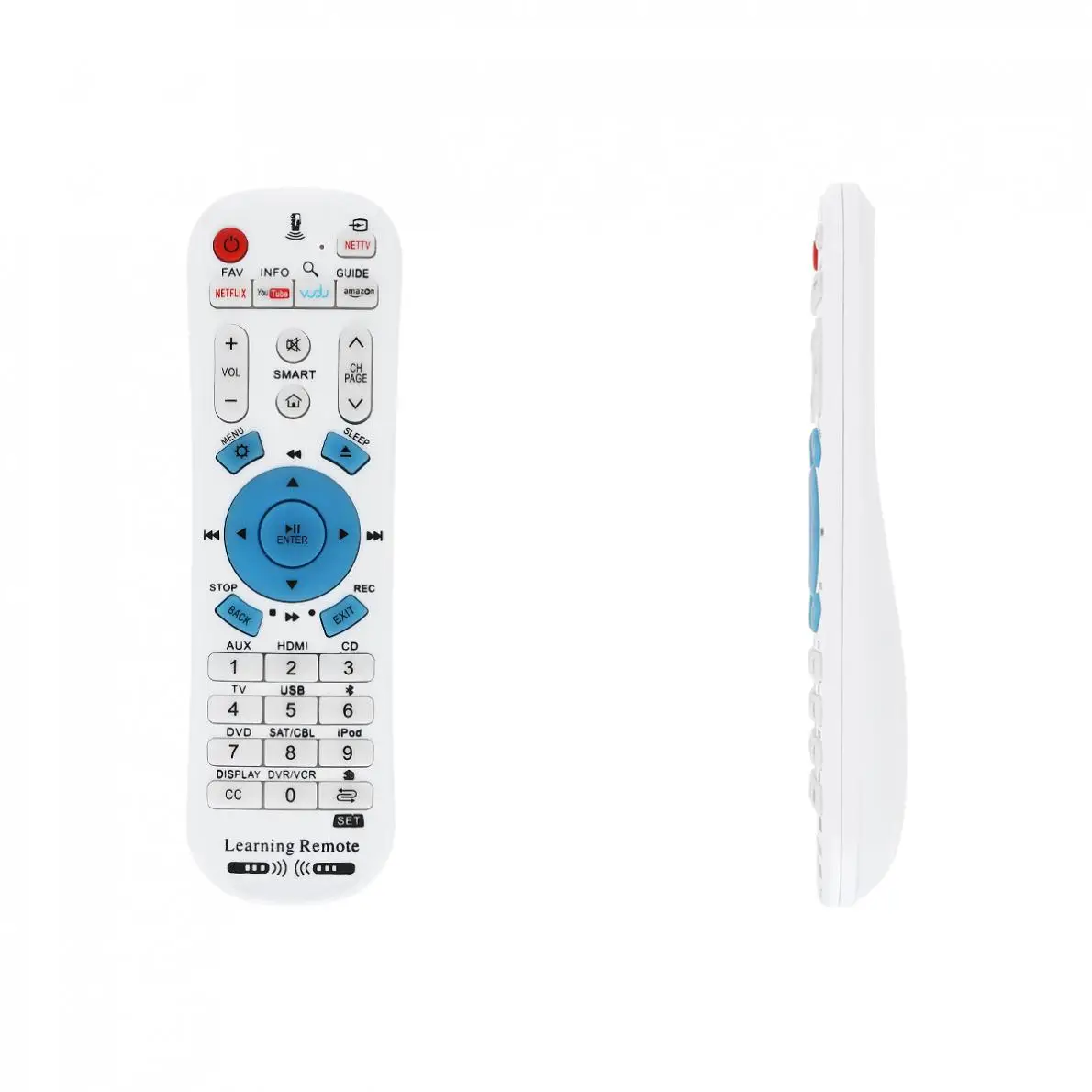 

IR 433MHZ Replacement Learning Remote Control with Long Remote Control Distance with Netflix / YouTuBe / Button for Learning