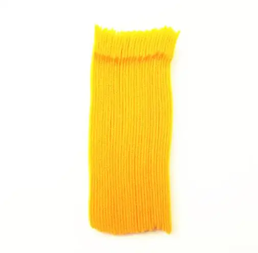 20 шт многоразовая текстильная застежка с отверстиями для ушей Т-образная клейкая крепежная лента самоклеящийся крючок и петля крепежа волшебная лента галстук - Цвет: Yellow    15cm