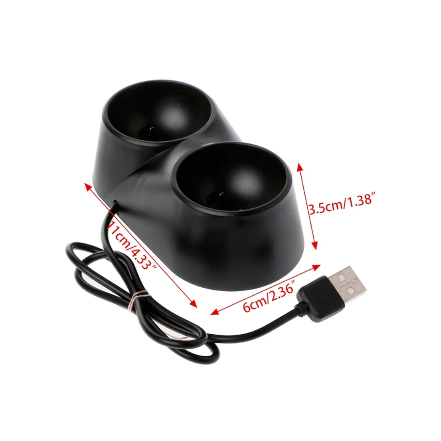 Зарядная станция с двумя usb портами для PS4 PlayStation 4 VR PSVR игровой контроллер