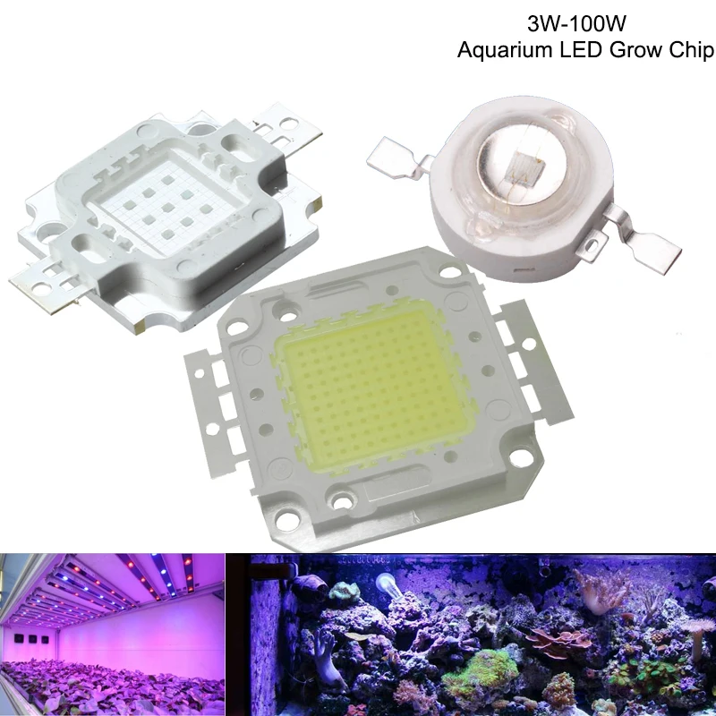 High Power Royal Blue Led Aquarium Grow Chip 440nm 15000k 3w 5w 10w 30w