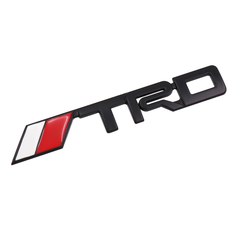 Автомобильный Стайлинг черный серебристый 3D логотип TRD эмблема наклейка