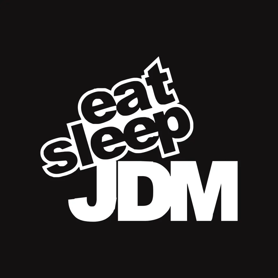 Cunymagos EAT SLEEP JDM Funny Humor Car Sticker Decal Motorcycle Auto Window Door Decoration Sticker Decal Car Styling 15CM12CM (4)