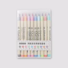 50 шт./лот, цветные маркеры, ручки для китайской каллиграфии для детей, школьные кисти для рисования, скрапбукинг, канцелярские товары для рукоделия A6805