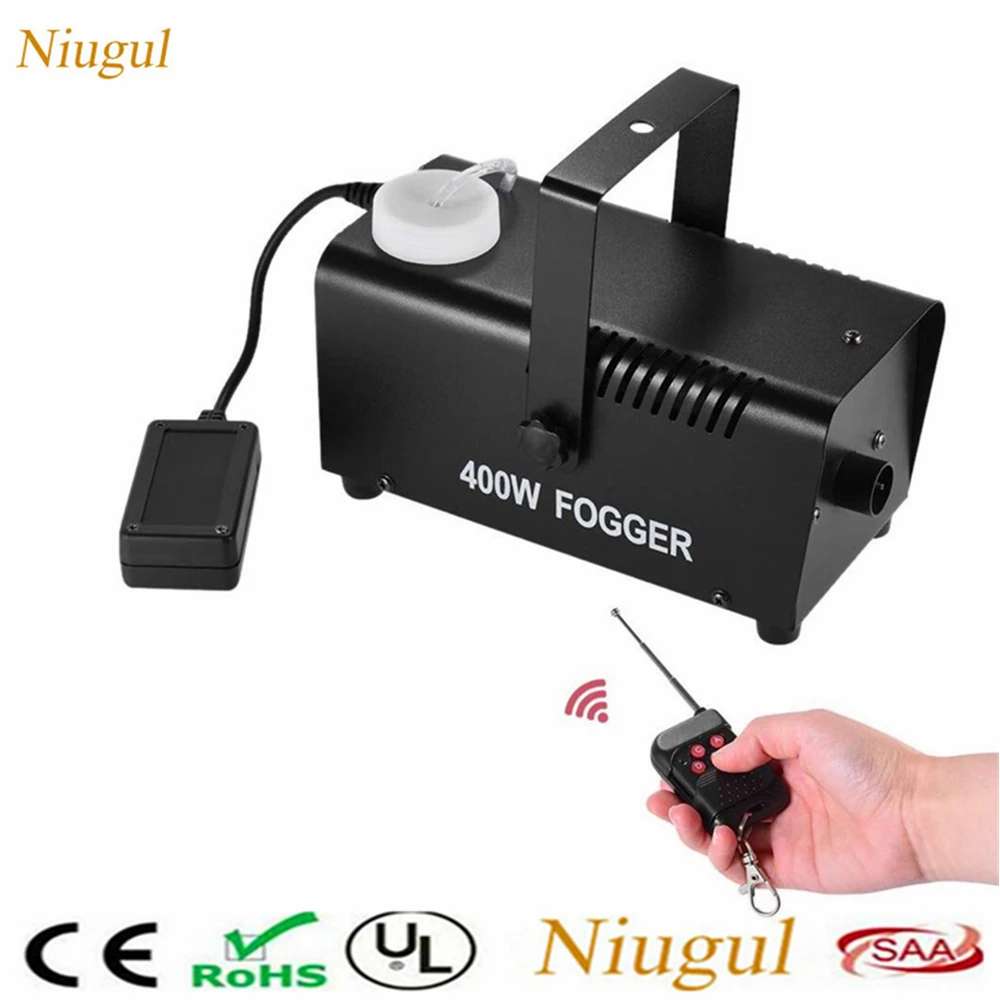 

400W Smoke Machine /Wireless Remote Control Fogger/Mini Stage Ejector/DJ Christmas Home Party Stage Fog Machine/Smoke Thrower