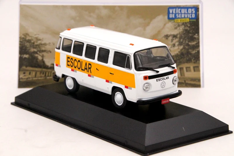 IXO Altaya 1:43 Scale V~ W Kombi T2 Transporte Escolar Car Diecast Models Limited Edition Collection Toys