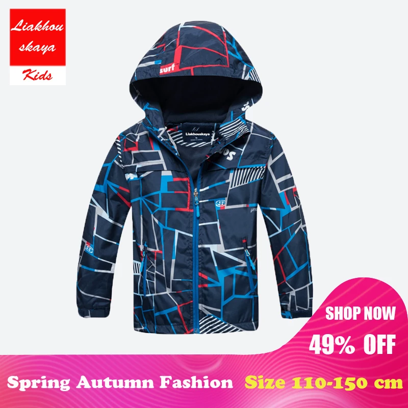 

Liakhouskaya 2018 New Autumn Boys Jackets Kids Boys Outerwear & Coats Fleece Windbreaker Waterproof Windproof Children Clothing