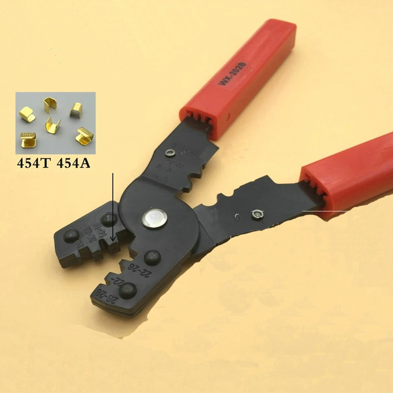 

454A pressure line buckle pliers OT UT cold pressed bare terminal clamp wire strippers copper and line deduction