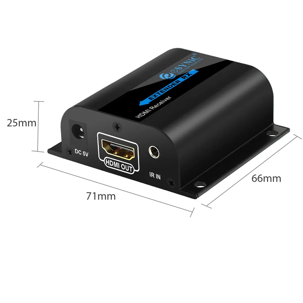 Esynic HDMI удлинитель разветвитель петля с ИК-пультом 1080P HDMI удлинитель передатчик для ТВ проектора DVD по RJ45 CAT6 CAT7 кабель