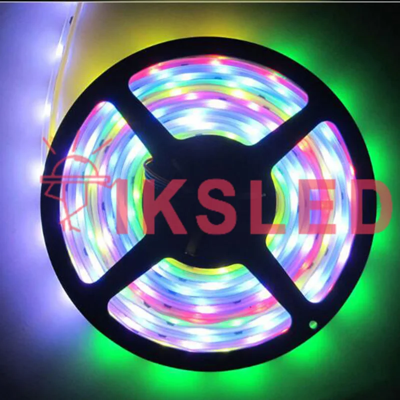 

DC12V 5m ws2811 WS2811 LED Strip Smart RGB 5050 Full color Pixel IC Ditigal individually Addressable waterproof tape light