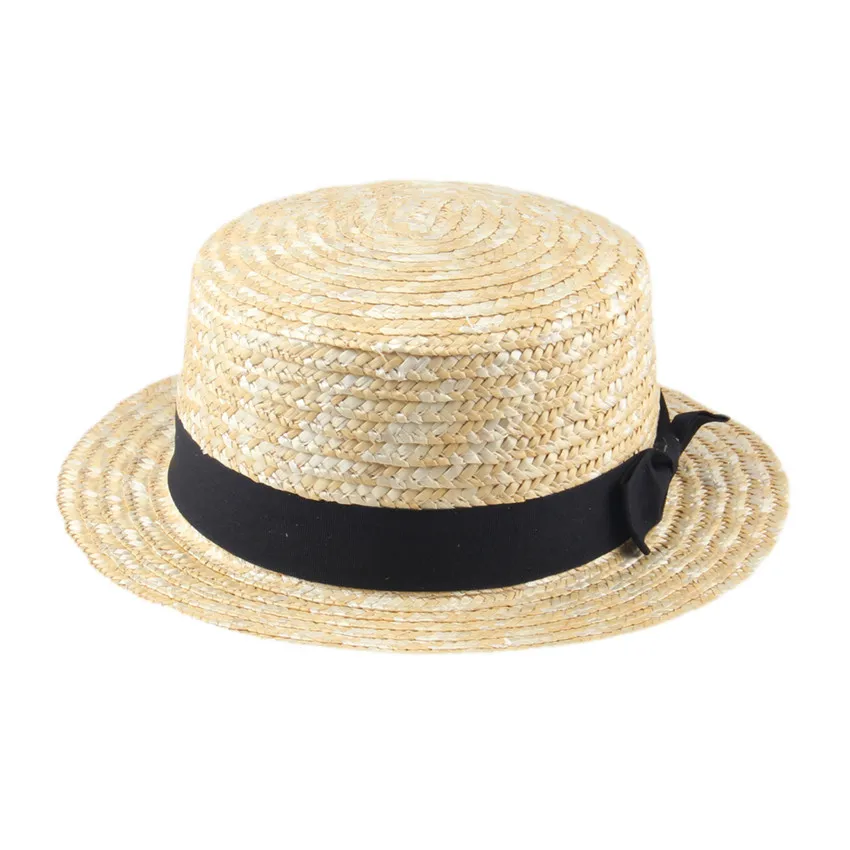 flat round hat
