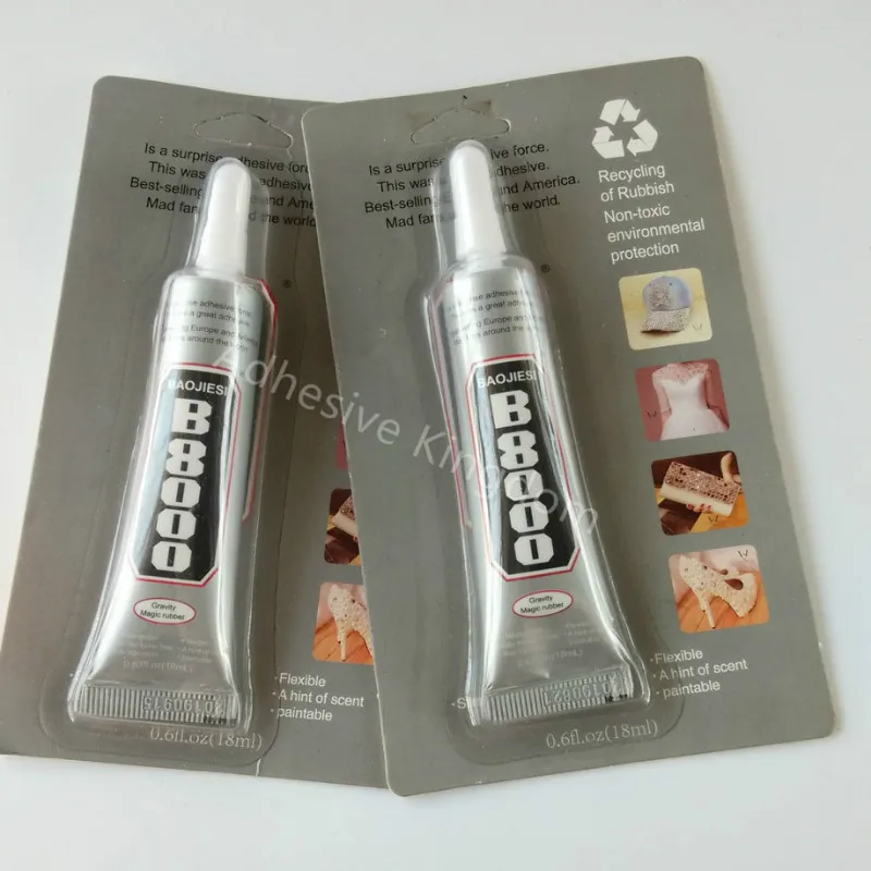 Wholesale 50pcs 18ml B8000 Super Glue Hat Fabric Rhinestone Adhesive