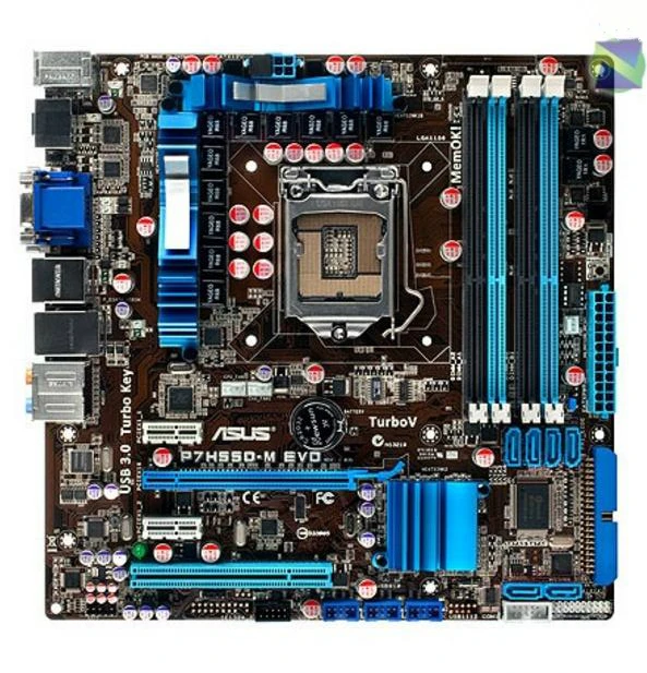 Бесплатная доставка Asus P7H55D-M EVO настольная материнская плата H55 розетка LGA 1156 i3 i5 i7