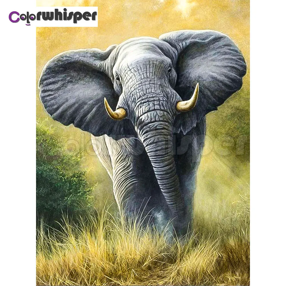 Diamond Painting Full Square/Round Daimond Painting&quotAnimal Elephant Grassland&quotMosaic Rhinestone Embroidery Art LE02025 | Дом и сад