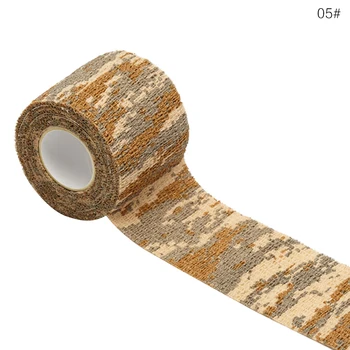 

5CM X 4.5M Bandage First Aid Kit Camouflage Camo Elastoplast Adhesive Bandage Wrap Stretch for Wrist Ankle Slices Sports Safety