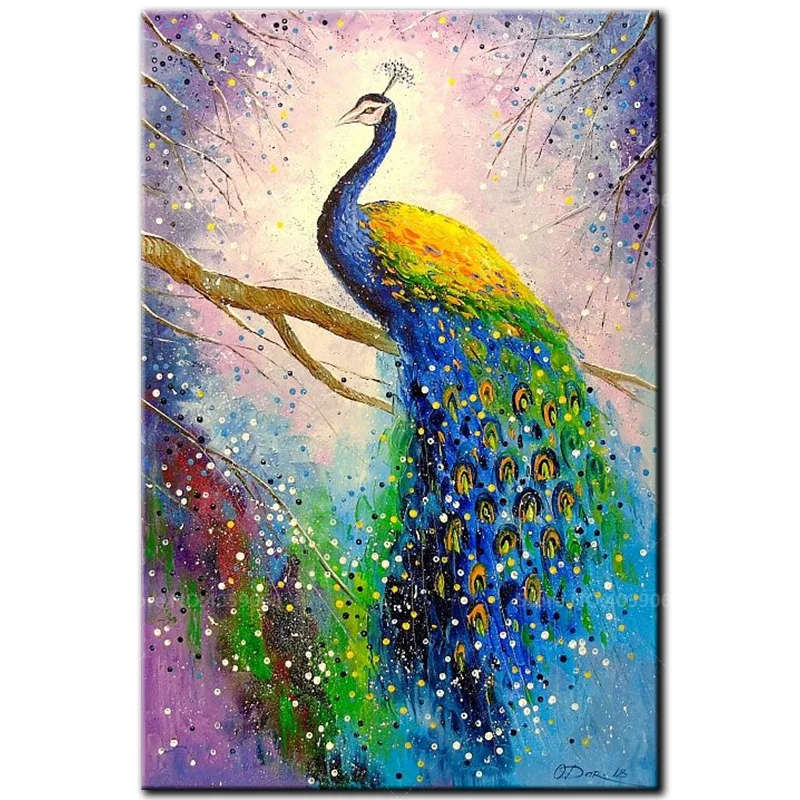 

5D DIY Full Square/Round diamond embroidery Colorful peacock Diamond painting Cross Stitch Rhinestone Mosaic Decoration A1117