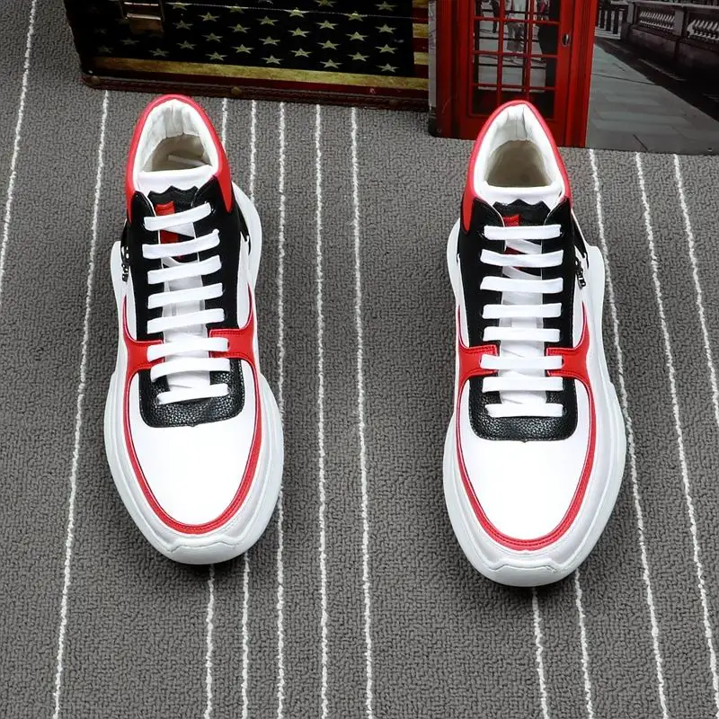 Casual Arrivée Charme Loisirs Errfc Tendances High De Hommes Up Chaussures Crâne Confort Nouvelle Mixte Luxe Homme Noir Zapatos Lace Couleurs blanc Top wqXCq
