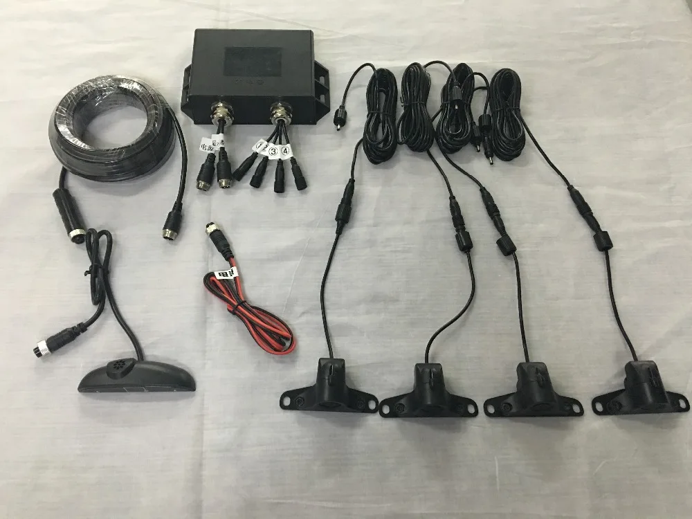 

SZDALOS Truck reversing radar With LED Radar Detector Monitor System With four sensors For Truck /Caravan / Trailers / Camper